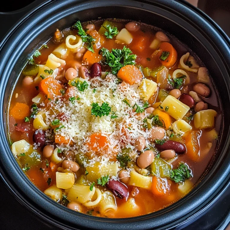 Slow Cooker Minestrone Soup