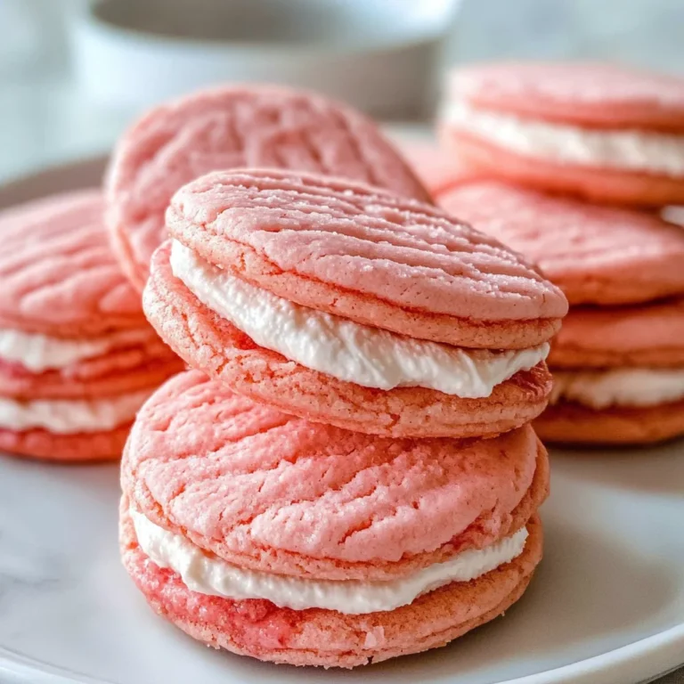Strawberry Sandwich Cookies