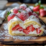 Strawberry Shortcake Cheesecake Rolls
