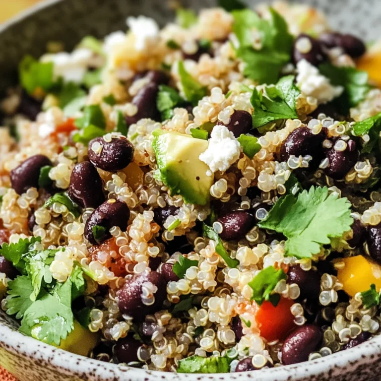 Black Bean Quinoa Salad Recipe