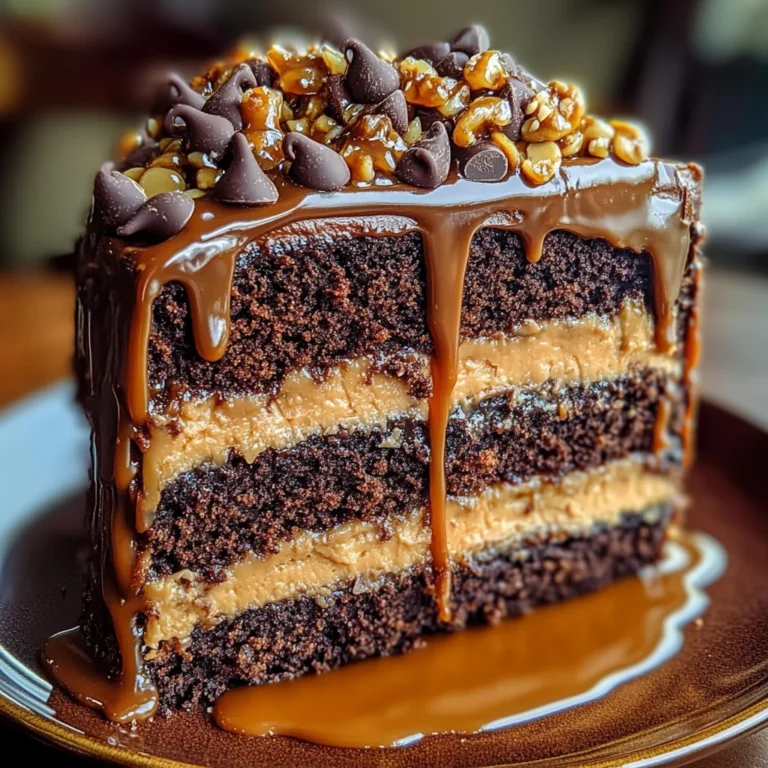Chocolate Caramel Toffee Crunch Cake