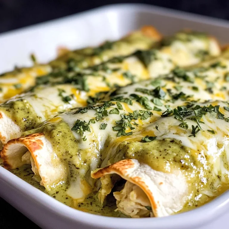 Creamy Poblano Chicken Enchiladas