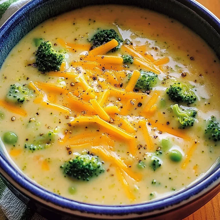 Easy Broccoli Cheddar Soup