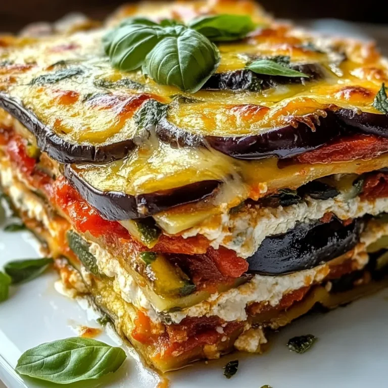 Layered Mediterranean Vegetable Lasagna with Creamy Ricotta