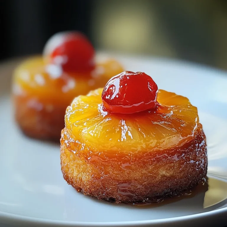 Mini Pineapple Upside Down Cakes