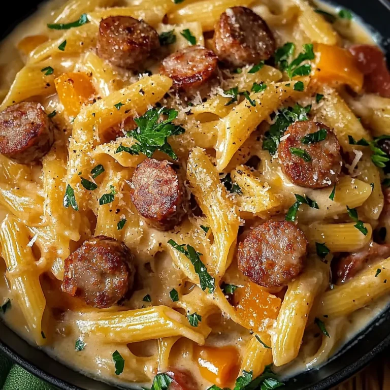 One Pot Creamy Cajun Sausage Pasta (30-Minutes)