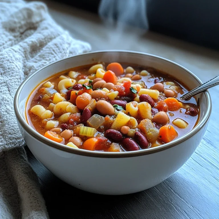 Slow Cooker Copycat Olive Garden Pasta e Fagioli