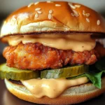 Spicy Chicken Sandwich with Creamy Homemade Sauce