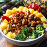Chicken Teriyaki Pineapple Bowls Recipe