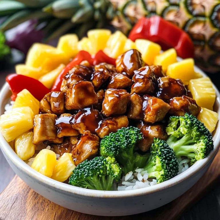Chicken Teriyaki Pineapple Bowls Recipe