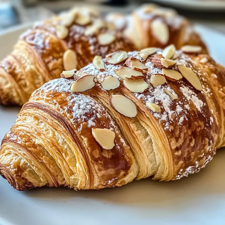 Delicious Almond Croissant Recipe with Sweet Almond Filling