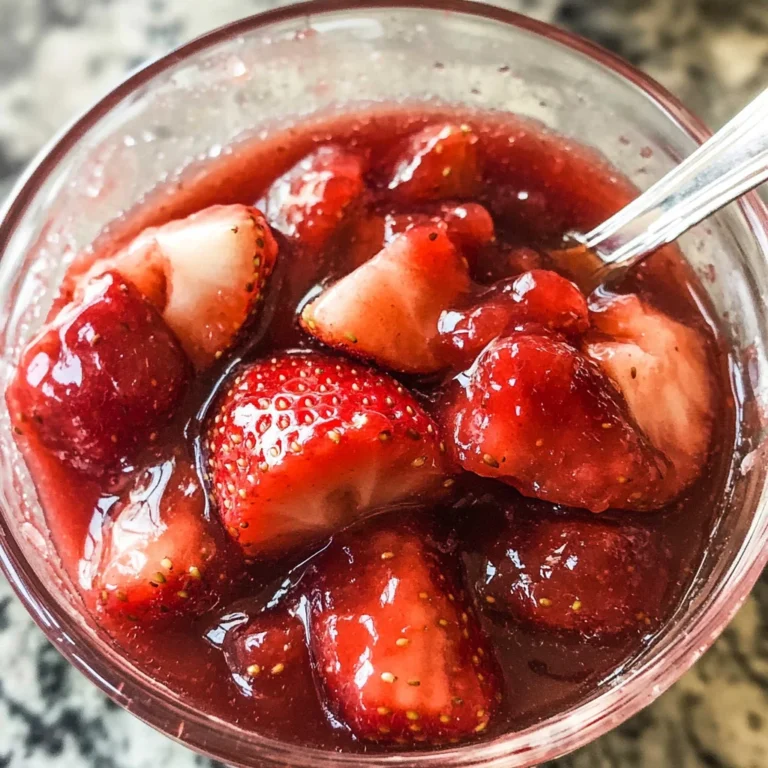 Easy homemade strawberry sauce
