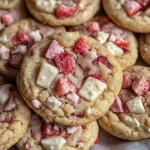 Irresistible Valentine’s Strawberry White Chocolate Cookies