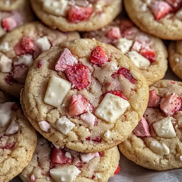 Irresistible Valentine’s Strawberry White Chocolate Cookies