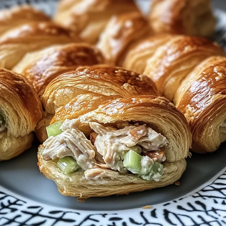 Mini Chicken Salad Croissant Sandwiches