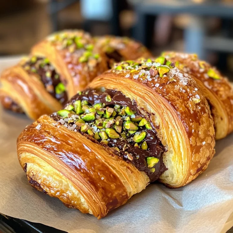 Pistachio Chocolate Croissants - Nutty & Decadent