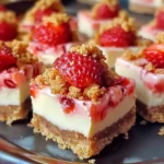 Strawberry Crunch Cheesecake Bites
