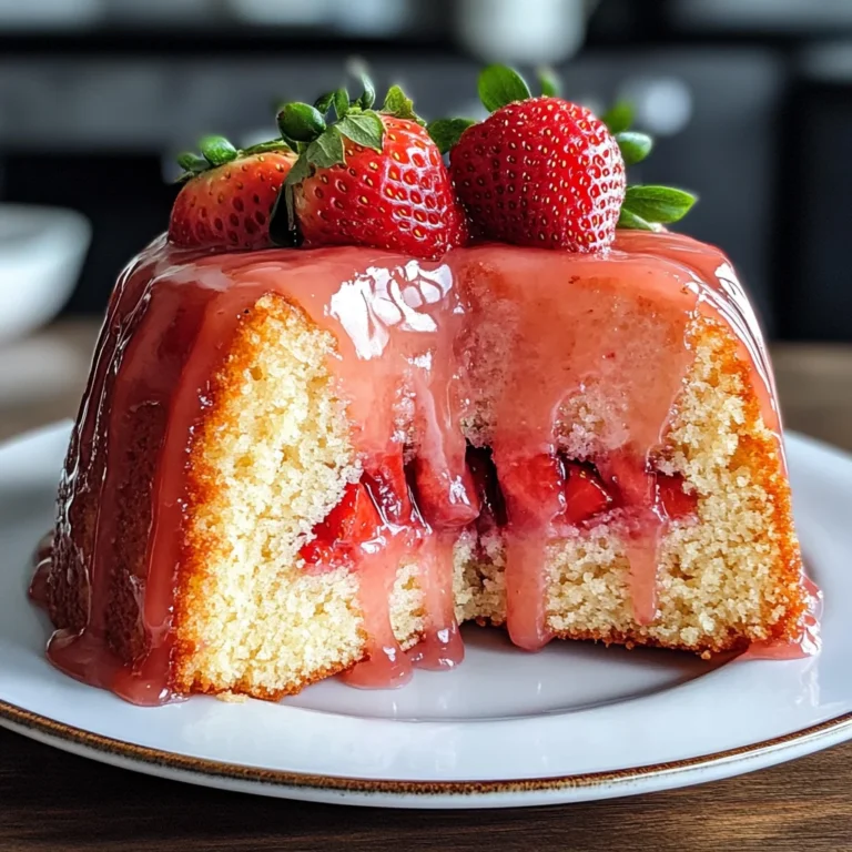 Strawberry Pound Cake Recipe