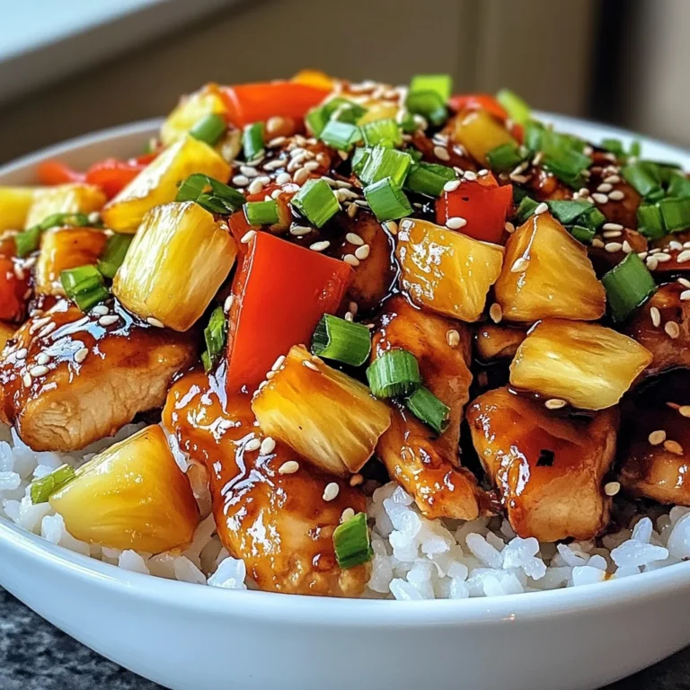 Teriyaki Pineapple Chicken Bowls: A Flavorful Delight!