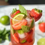 Virgin Strawberry Mojito (Mocktail)